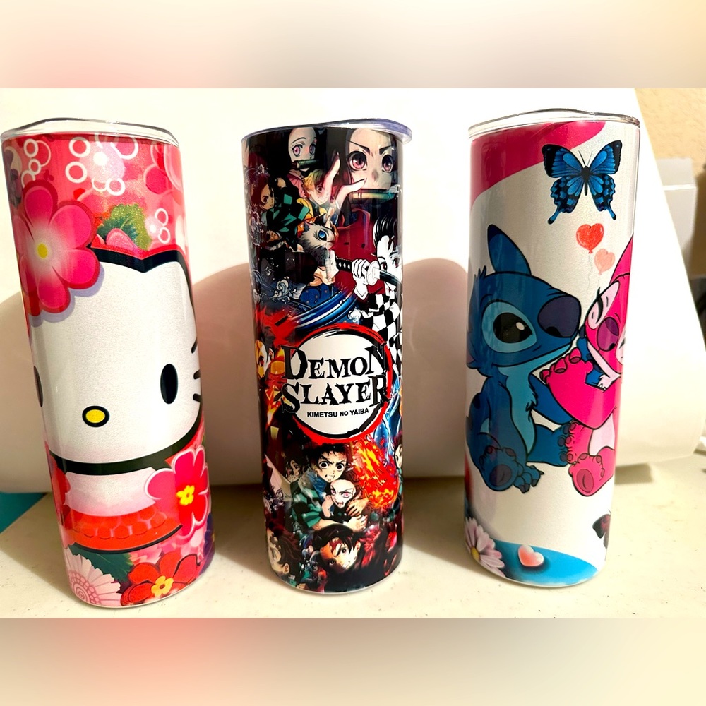 Tumblers stich, hello kitty y anime